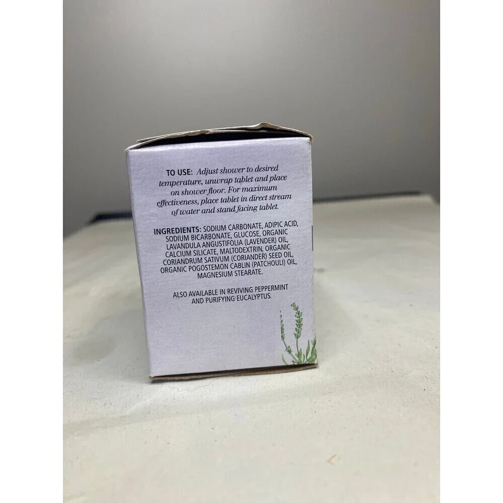 Aura Cacia Relaxing Lavender aromatherapy shower tablets